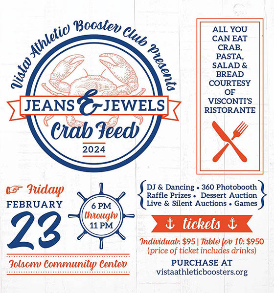 Folsom Athletic Association - Vista Athletic Booster Club - Jeans & Jewels - February 23, 2024