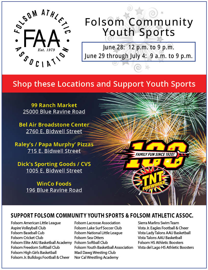 2023 FAA and Youth Sports Fireworks Fundraiser