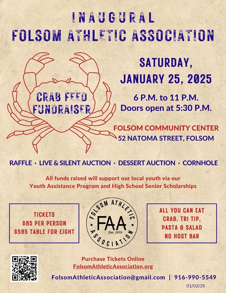 Folsom Athletic Association - Inaugural Crab Feed Fundraiser